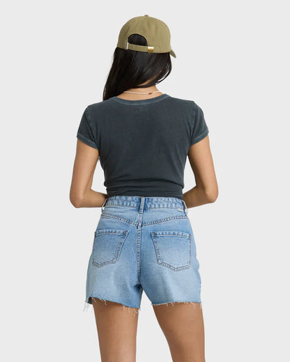 Riley Cut-Off Denim Shorts