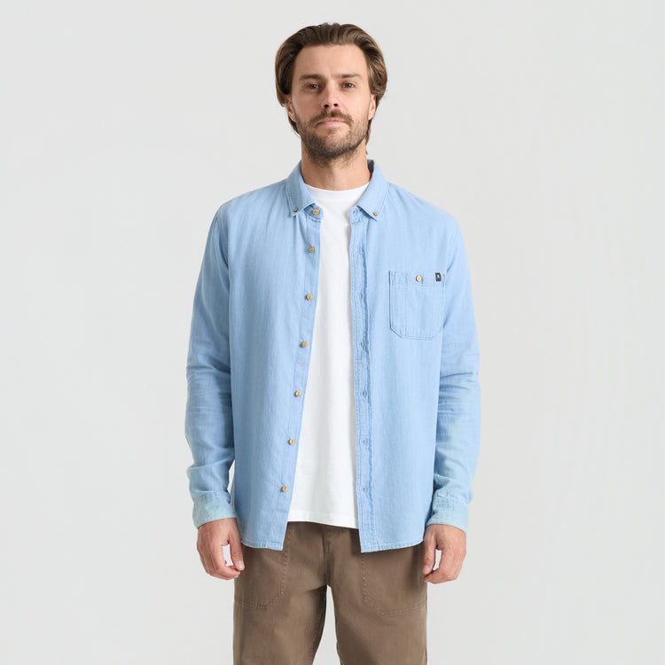 Scholar Chambray Button Up Shirt