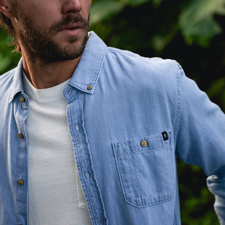 Scholar Chambray Button Up Shirt